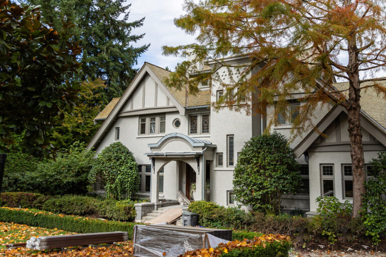 exterior of an English heritage house in shaughnessy vancouver